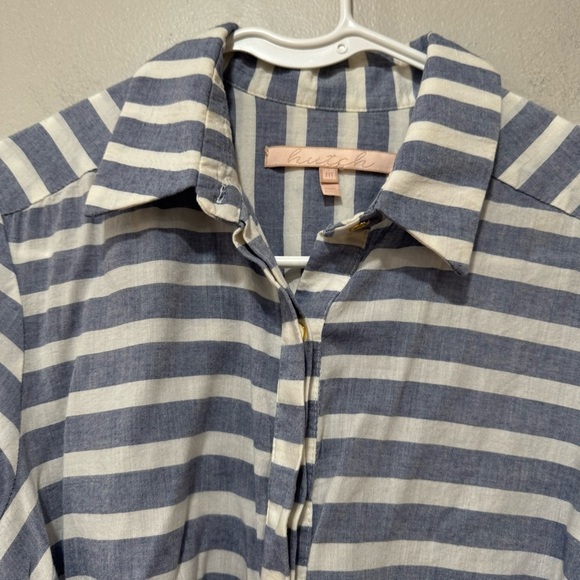 Hutch Anthropologie striped button down dress Medium - Picture 2 of 8